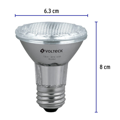 Lámpara de halógeno 50 W tipo PAR 20, en caja, Volteck | PR-2050 | 47244