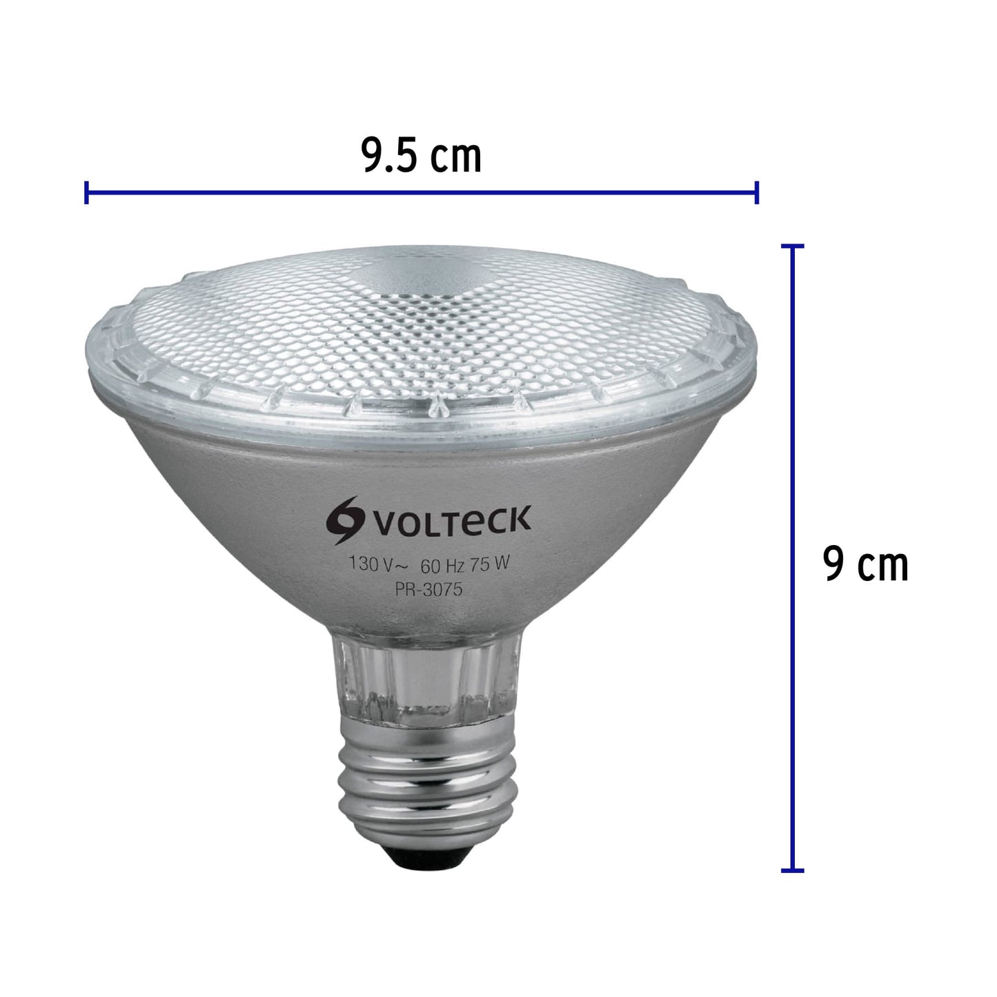 Lámpara de halógeno 75 W tipo PAR 30, en caja, Volteck | PR-3075 | 47248