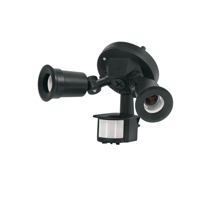 Arbotante negro c/sensor movimiento, lámparas no incluidas | ARB-902S | 47275