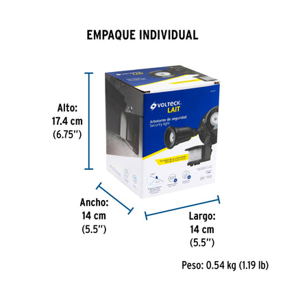 Arbotante negro c/sensor movimiento, lámparas no incluidas | ARB-902S | 47275