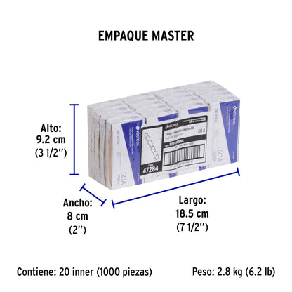 Repuesto para fusible de 60 A, VOLTECK | REP-FUS60 | 47284