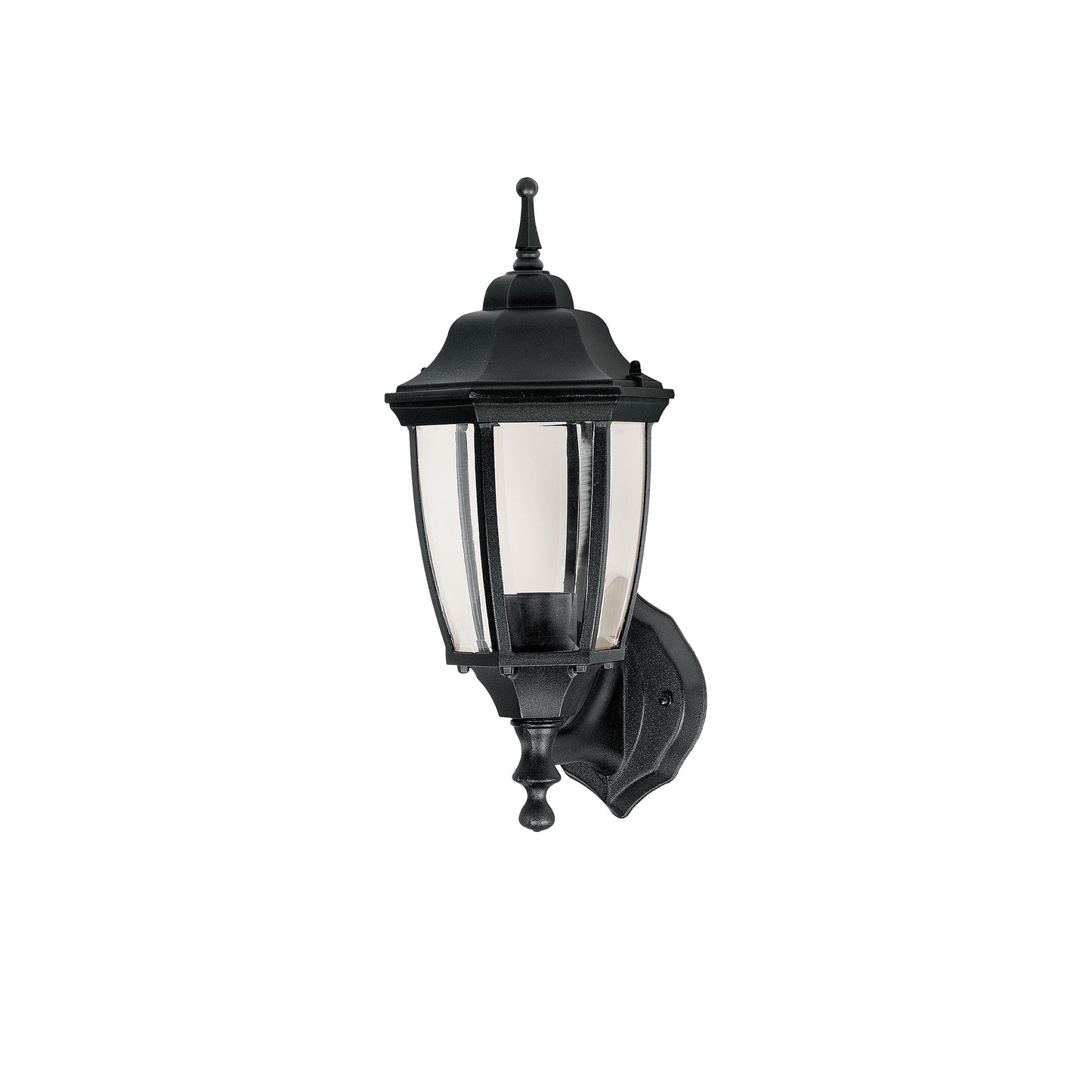 Arbotante tipo farol tradicional soportado p/exterior, negro | ARB-101S | 47289