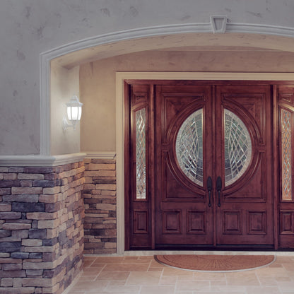 Arbotante tipo farol tradicional soportado p/exterior, negro | ARB-101S | 47289