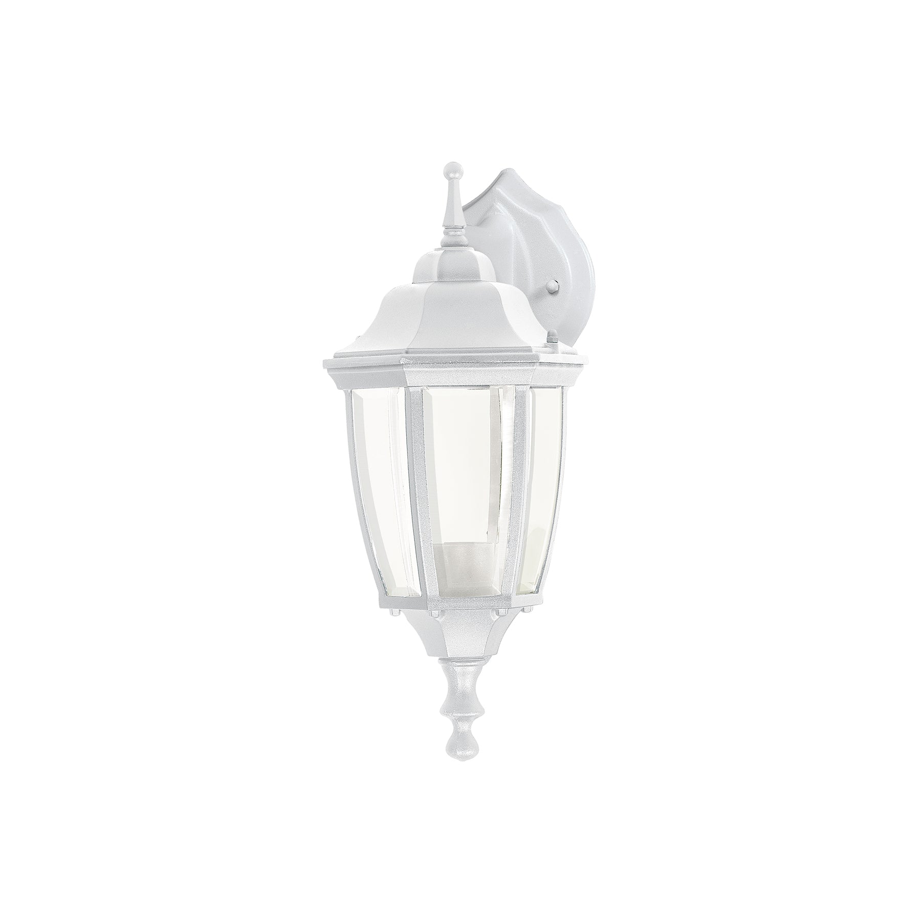Arbotante tipo farol tradicional suspendido p/exterior, bco. | ARB-102S | 47290