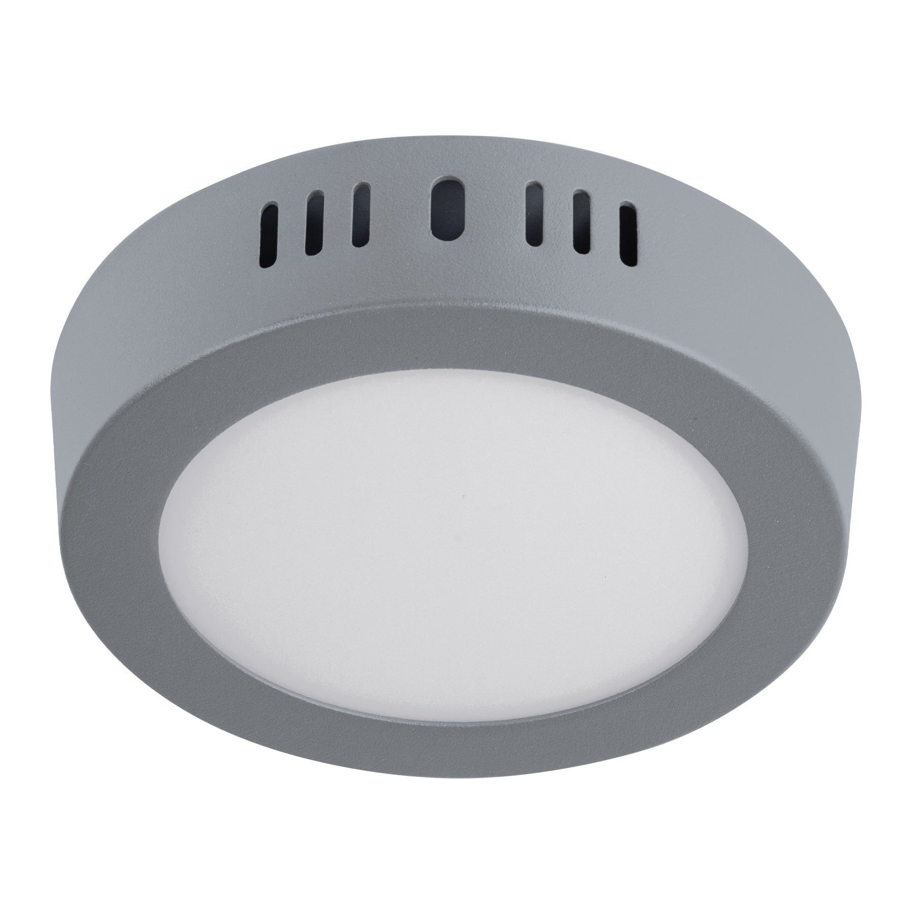 Luminario LED plafón 6W 6500K, redondo, gris, VOLTECK | PLA-214L | 47346