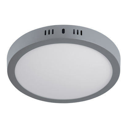 Luminario LED plafón 18W 6500K, redondo, gris, VOLTECK | PLA-216L | 47348