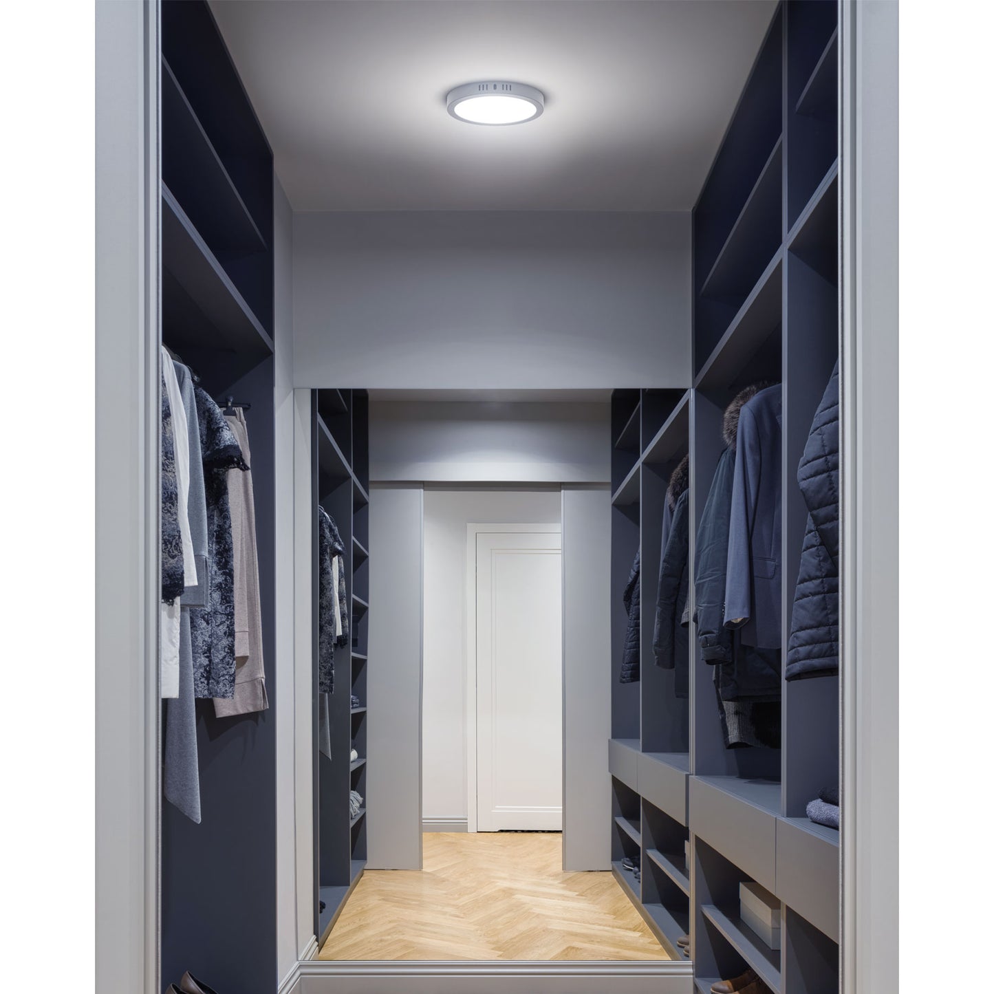 Luminario LED plafón 24W 6500K, redondo, gris, VOLTECK | PLA-217L | 47349