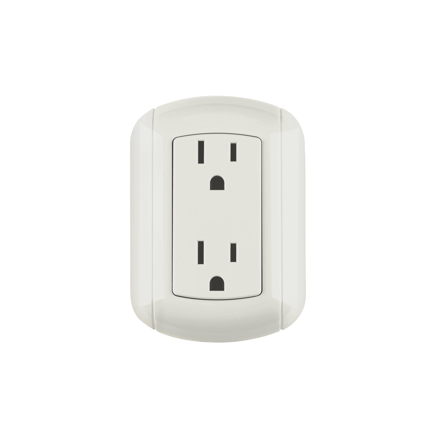 Contacto de sobreponer dúplex 2 polos+ tierra, ABS, Volteck | COSO-DA-2 | 47350