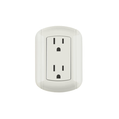 Contacto de sobreponer dúplex 2 polos+ tierra, ABS, Volteck | COSO-DA-2 | 47350