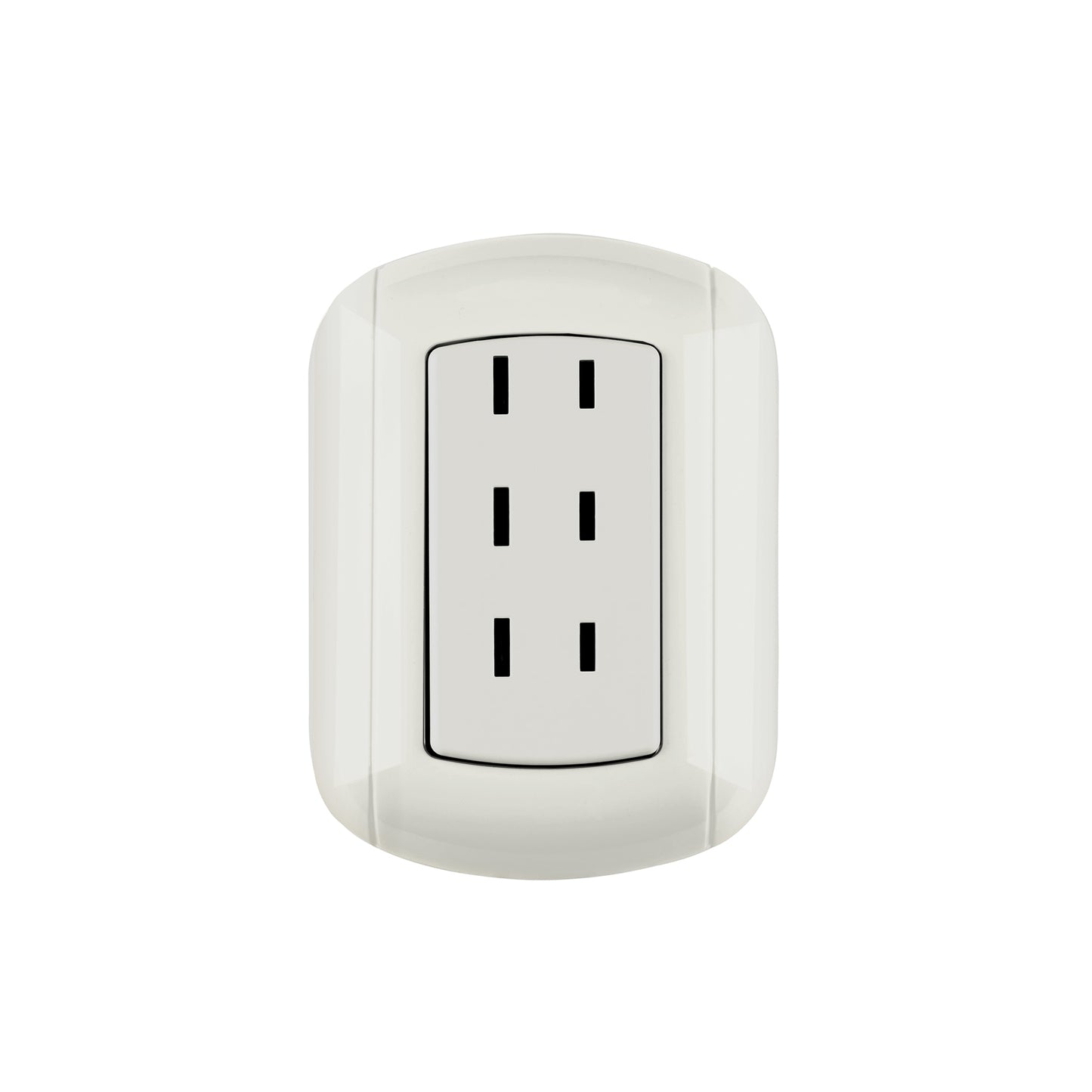 Contacto de sobreponer triple sin tierra, Volteck | COSO-T | 47351