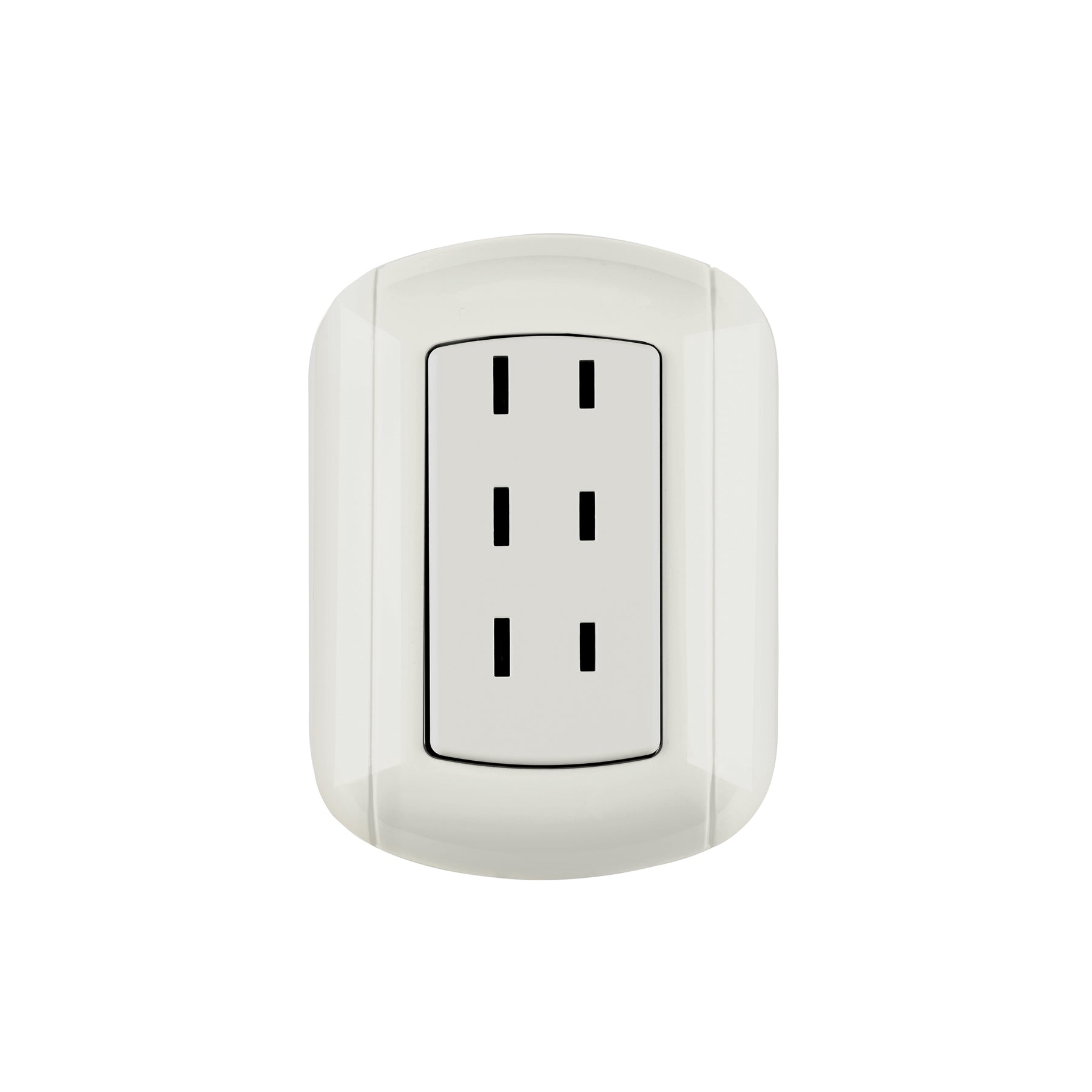 Contacto de sobreponer triple sin tierra, Volteck | COSO-T | 47351