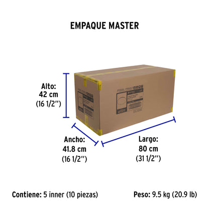 Luminario LED plafón decorativo 22W 6500K, liso, BASIC | PLA-103L | 47377