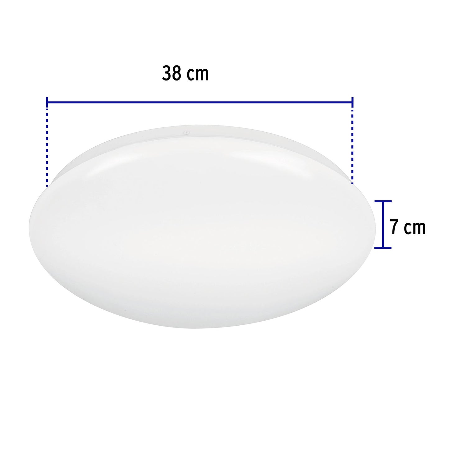 Luminario LED plafón decorativo 22W 6500K, liso, BASIC | PLA-103L | 47377