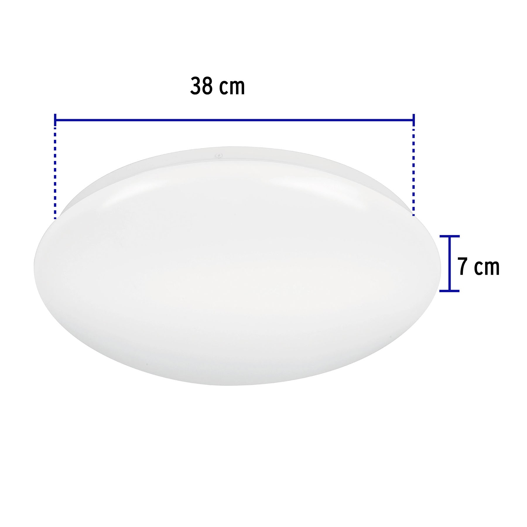 Luminario LED plafón decorativo 22W 6500K, liso, BASIC | PLA-103L | 47377