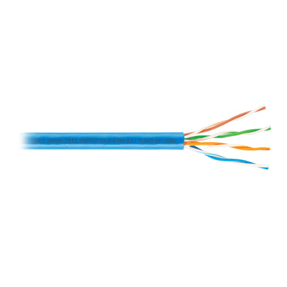 Metro de cable UTP CAT5E, Bobina de 305m, azul, VOLTECK | CBR-53A | 47384