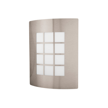 Arbotante decorativo cuerpo acero inox, lámpara no incluida | ARB-003S | 47390