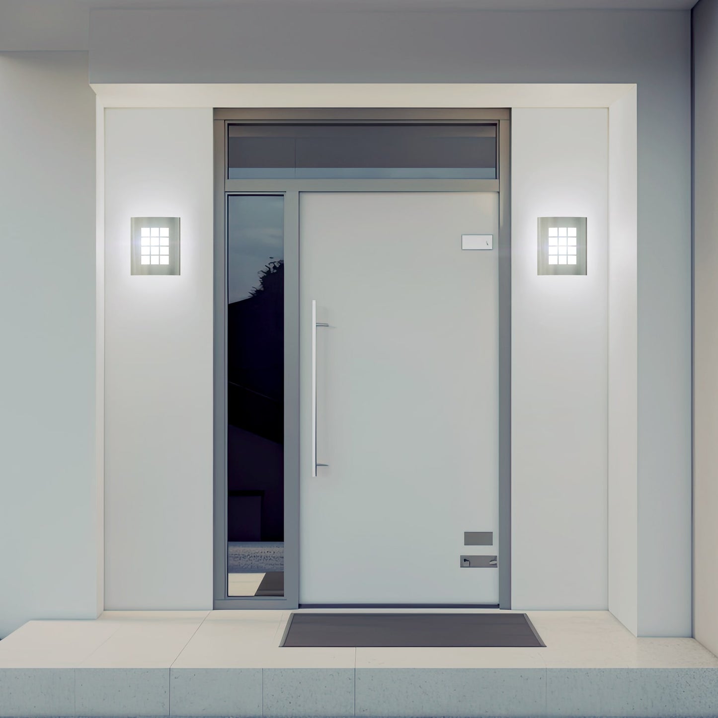 Arbotante decorativo cuerpo acero inox, lámpara no incluida | ARB-003S | 47390