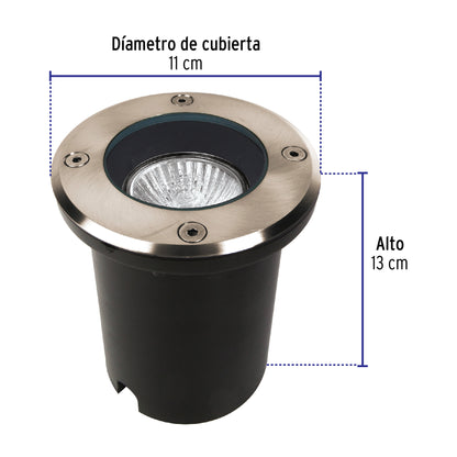 Luminario para exterior empotrado en piso para MR16 GU10 | EMP-701S | 47394