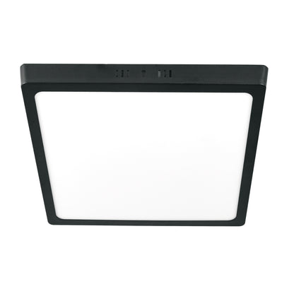 Luminario LED plafón 24W 6500K, cuadrado, negro, VOLTECK | PLA-233L | 47418