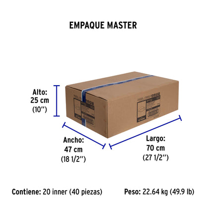 Luminario LED plafón 18W 6500K, cuadrado, blanco, VOLTECK | PLA-212L | 47444