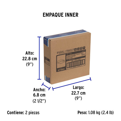 Luminario LED plafón 18W 6500K, cuadrado, blanco, VOLTECK | PLA-212L | 47444