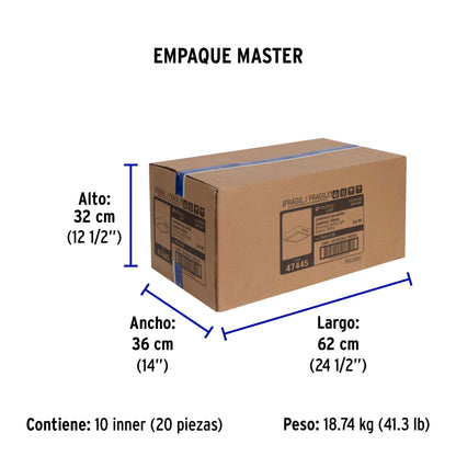 Luminario LED plafón 24W 6500K, cuadrado, blanco, VOLTECK | PLA-213L | 47445