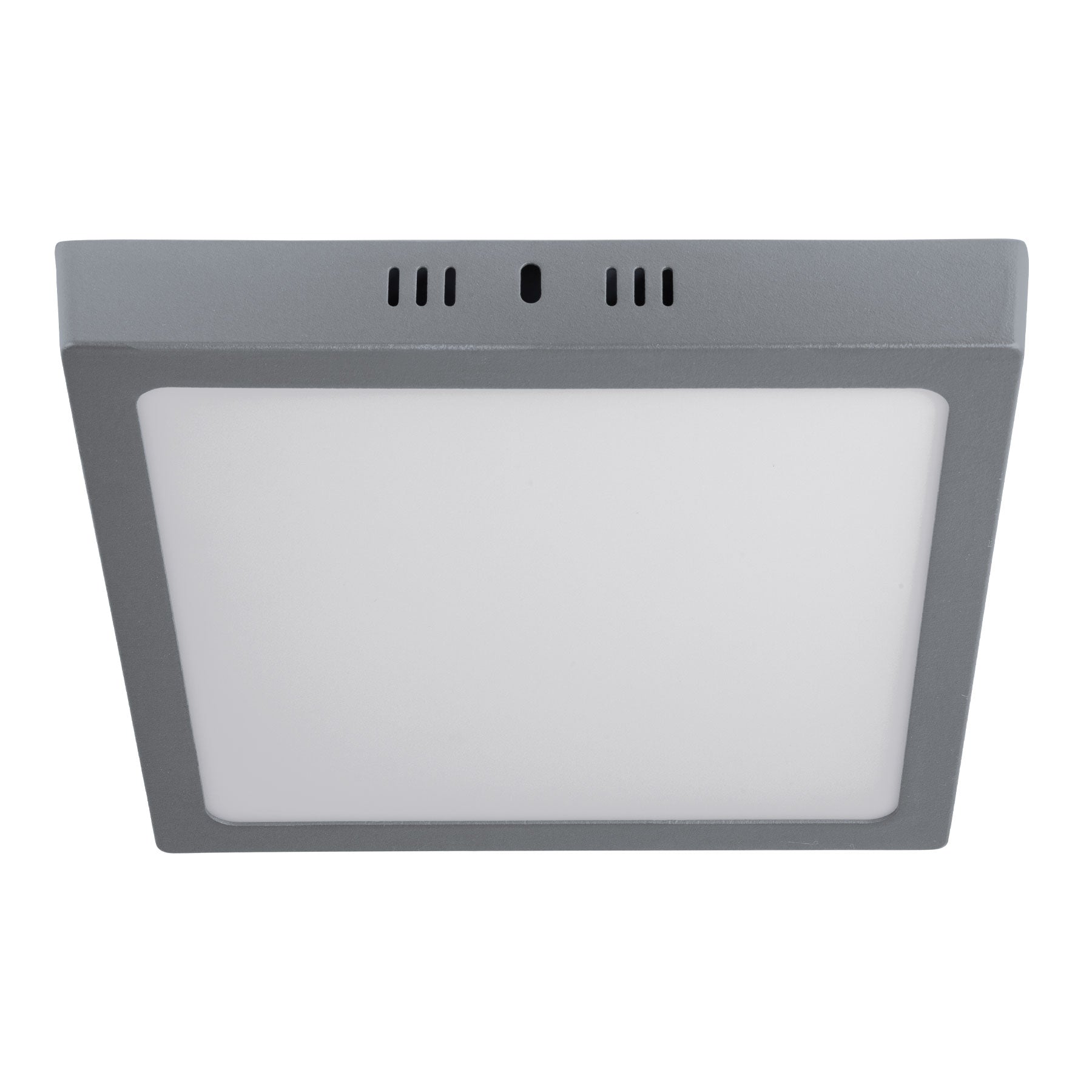 Luminario LED plafón 18W 6500K, cuadrado, gris, VOLTECK | PLA-220L | 47448