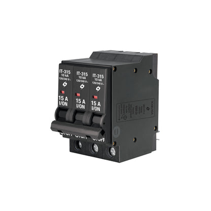 Interruptor de 3 polos 15A, enchufable, VOLTECK | IT-315 | 47513