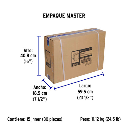 Interruptor de 3 polos 30A, enchufable, VOLTECK | IT-330 | 47515