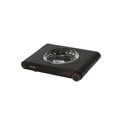 Parrilla eléctrica 1 quemador espiral, negra, VOLTECK | PAEL-1CN | 47556