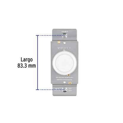 Atenuador de luz giratorio, Standard, blanco, Volteck | DIM-SB | 47723