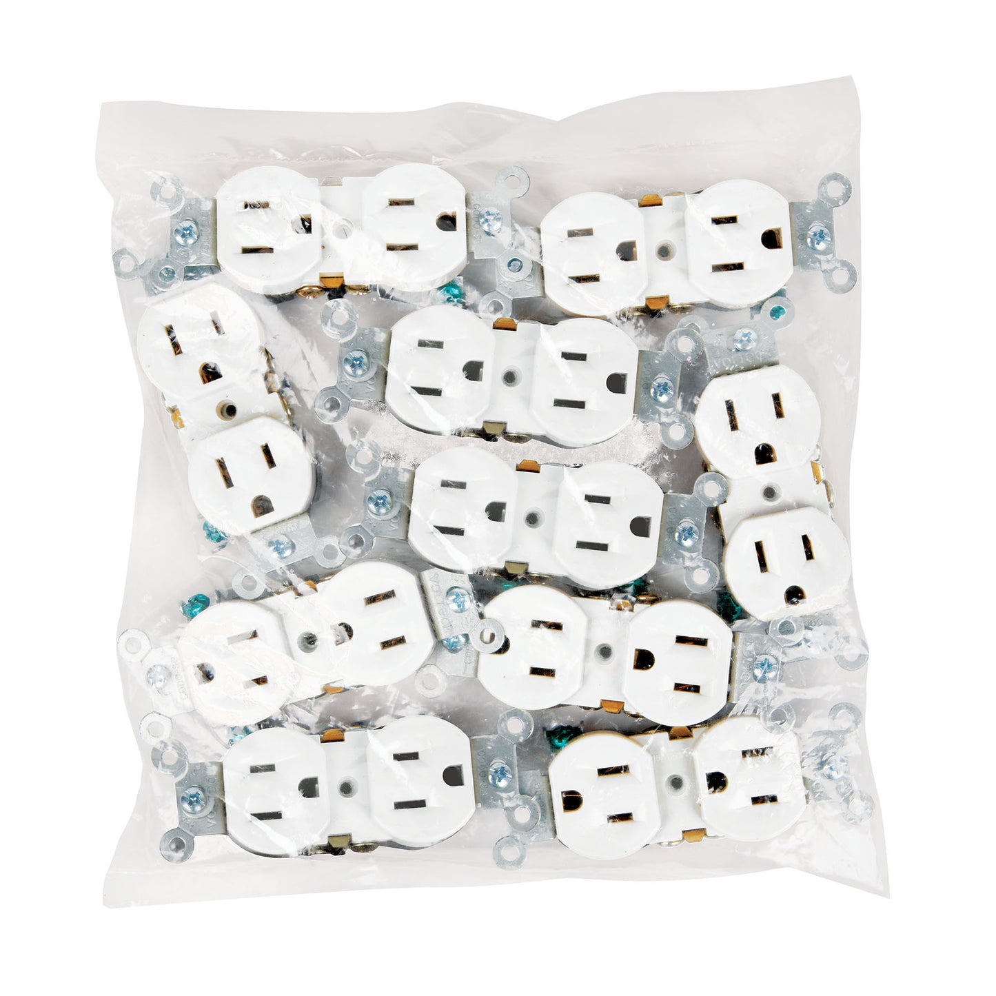 Contacto dúplex, 2 polos 3 hilos, Standard, granel, blanco | CODO-SGB | 47733