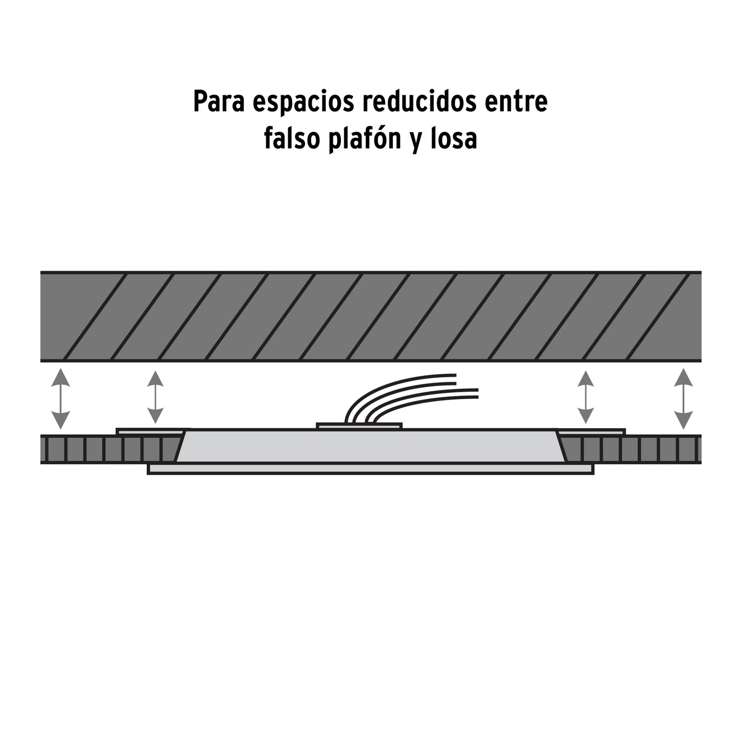 Luminario LED plafón 8W 6500K, ajustable, redondo, VOLTECK | EMP-601L | 47797