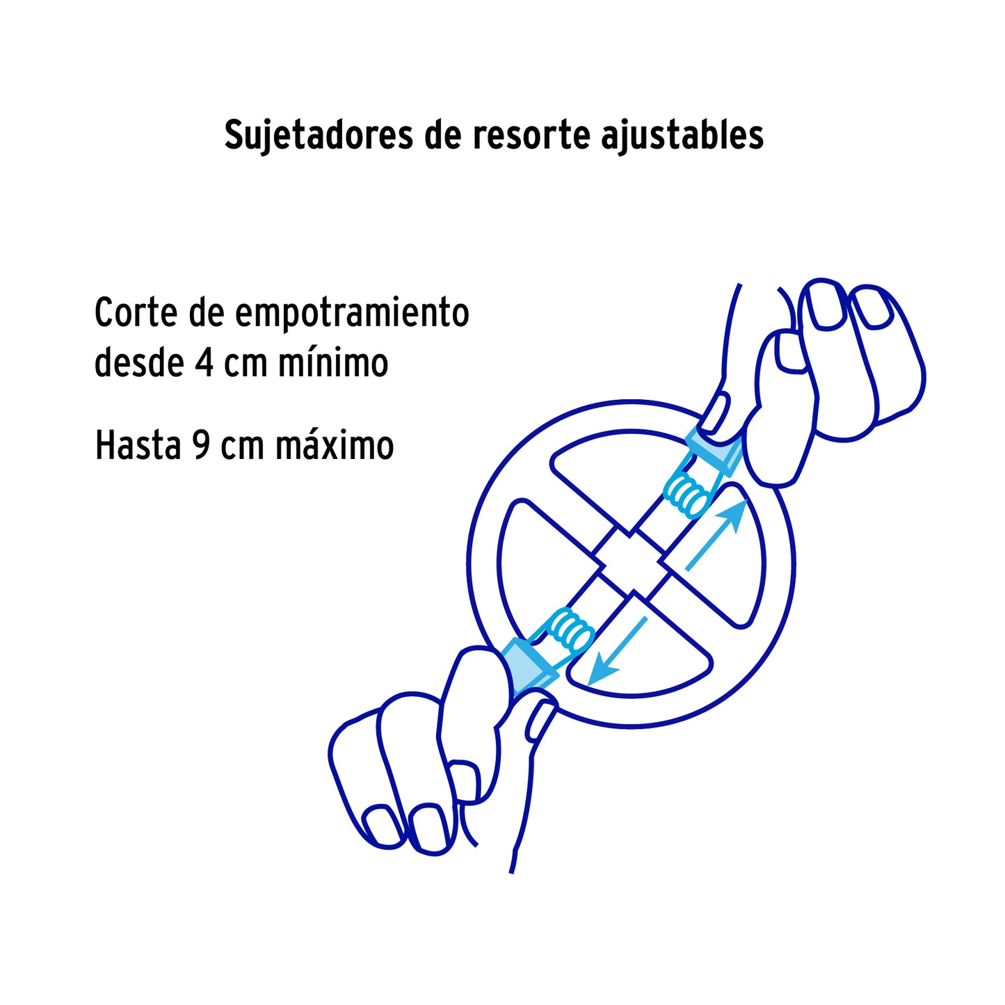 Luminario LED plafón 8W 6500K, ajustable, redondo, VOLTECK | EMP-601L | 47797