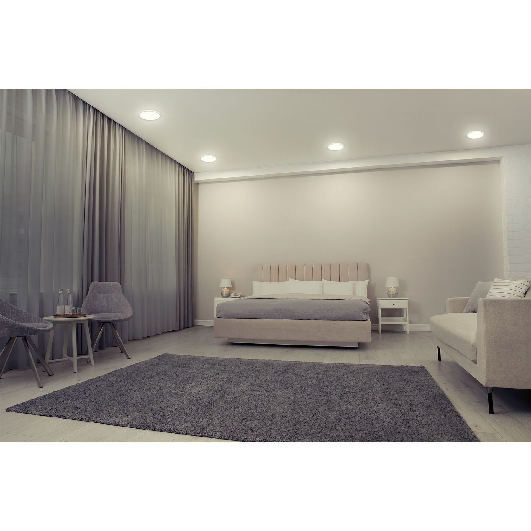 Luminario LED plafón 8W 6500K, ajustable, redondo, VOLTECK | EMP-601L | 47797