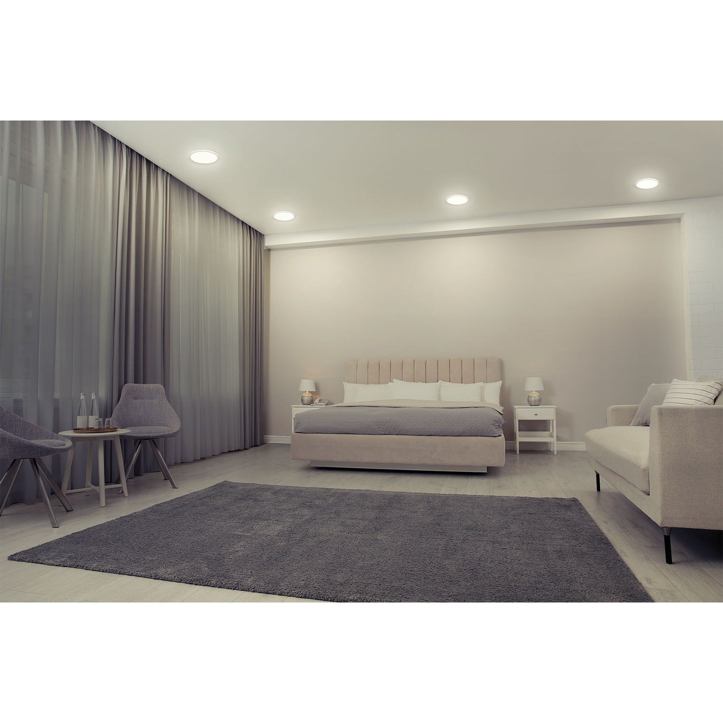 Luminario LED plafón 15W 6500K, ajustable, redondo, VOLTECK | EMP-602L | 47798