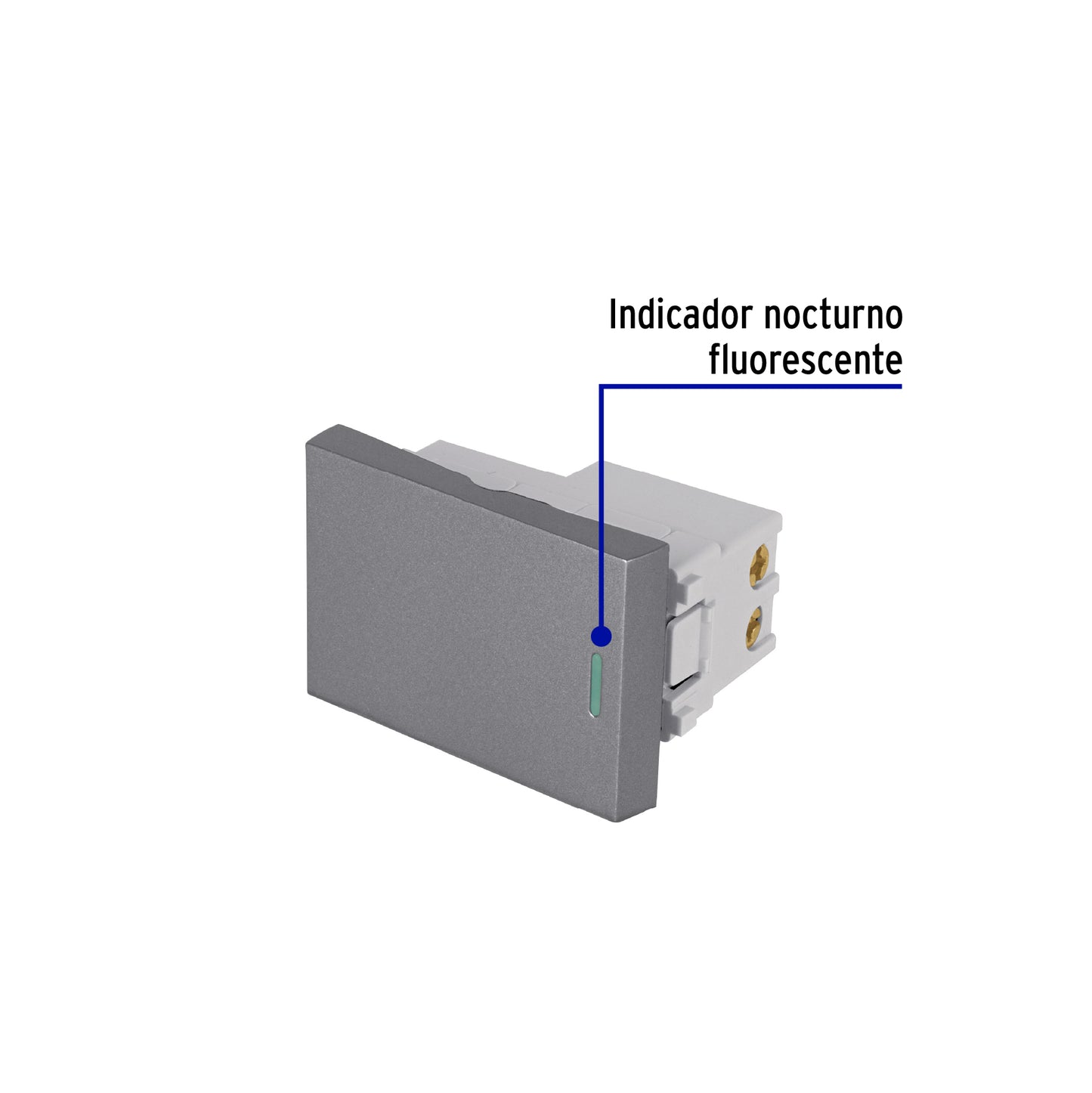 Interruptor 3 vías acero inox de 1.5 módulos, línea Lisboa | APSE15-ELA | 47824