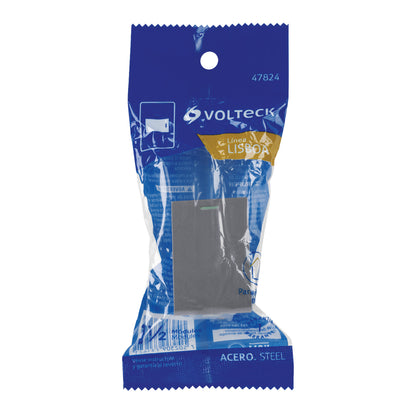 Interruptor 3 vías acero inox de 1.5 módulos, línea Lisboa | APSE15-ELA | 47824