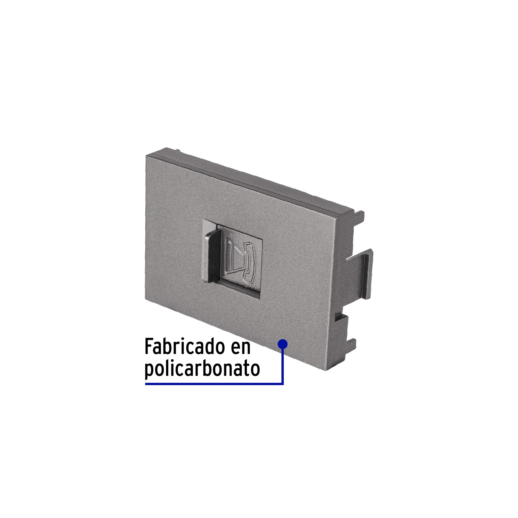 Toma de teléfono acero inox de 1.5 módulos, línea Lisboa | TE15-LA | 47831