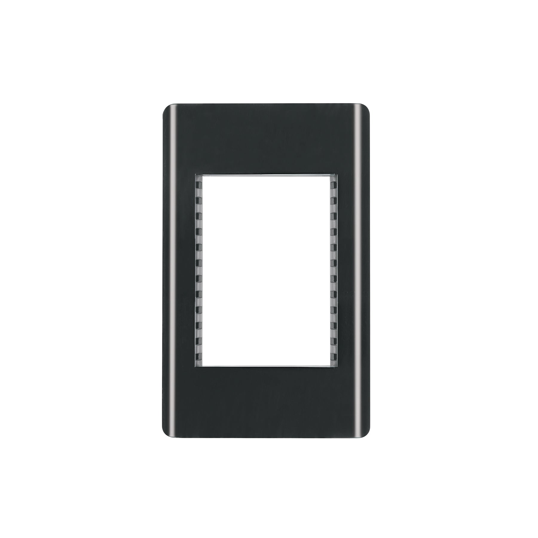 Placa negra de 1 ventana 3 módulos, línea Lisboa, Volteck | PPTR-LN | 47872