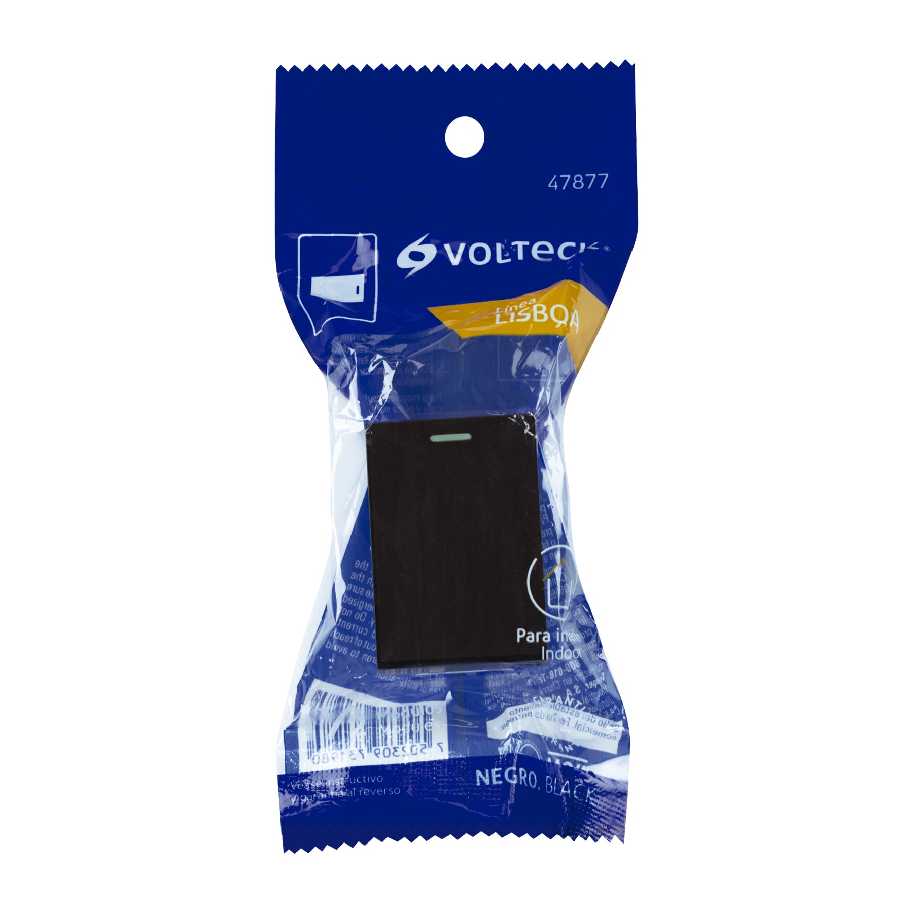 Interruptor de 3 vías negro de 1.5 módulos, línea Lisboa | APSE15-ELN | 47877