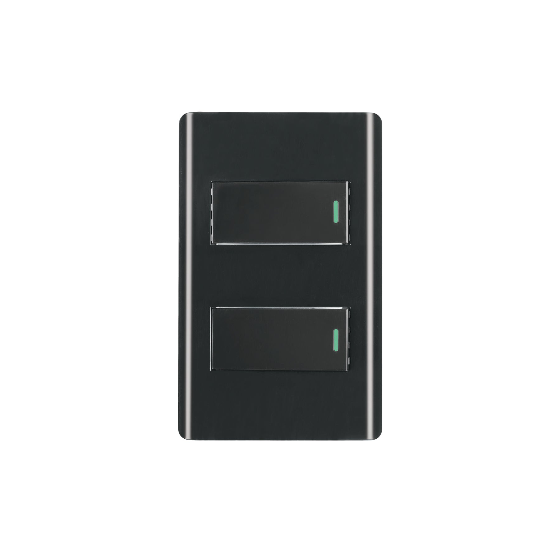 Placa armada negra 1 interruptor y 1 de 3 vías 1 mód,Lisboa | PA-APDO1-ELN | 47888