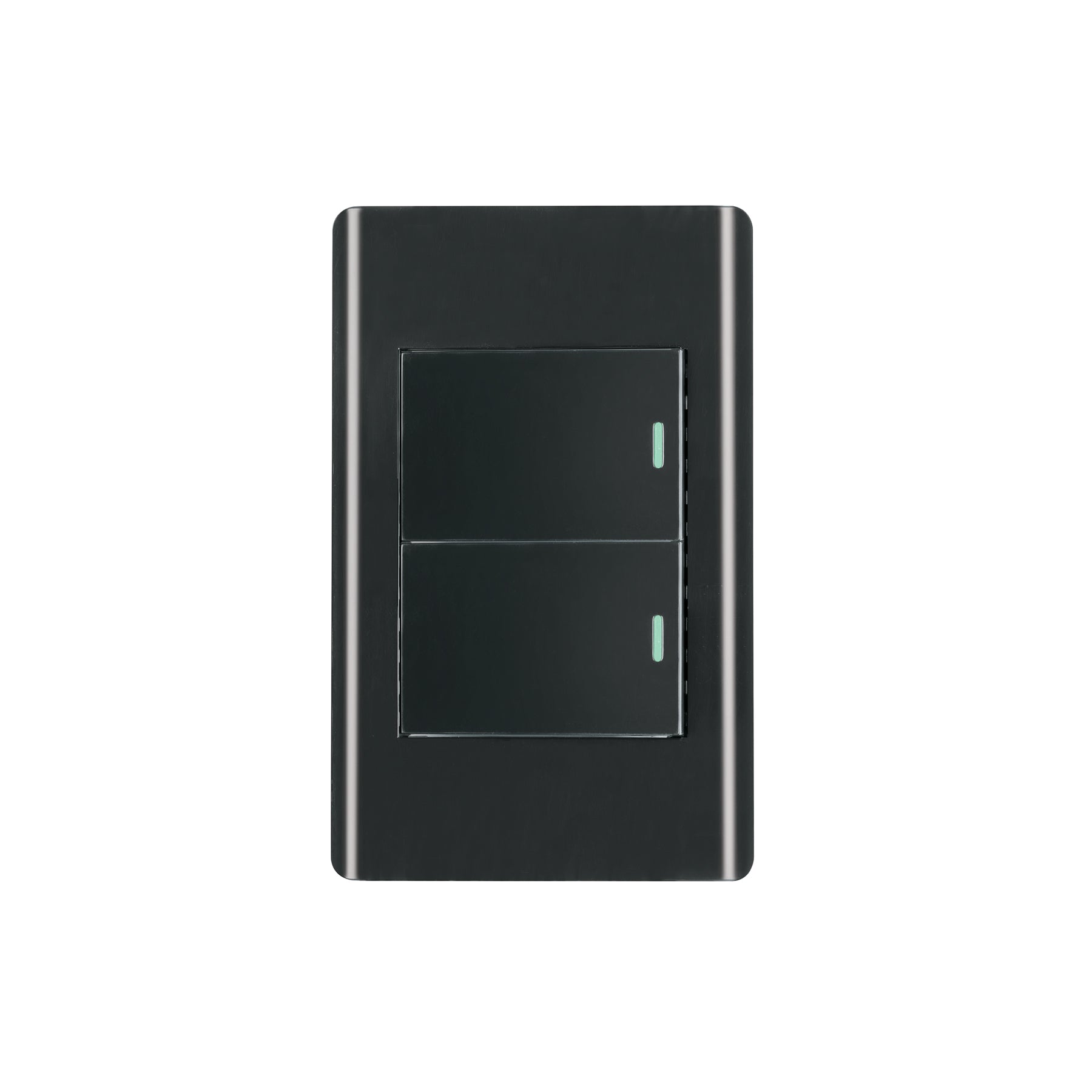 Placa armada negra 1 interruptor y 1 de 3vías 1.5mód,Lisboa | PA-APDO15-ELN | 47894