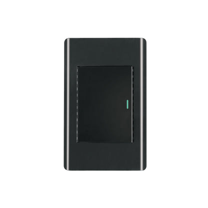 Placa armada negra 1 interruptor 3 módulos, Lisboa, Volteck | PA-APSE3-LN | 47895