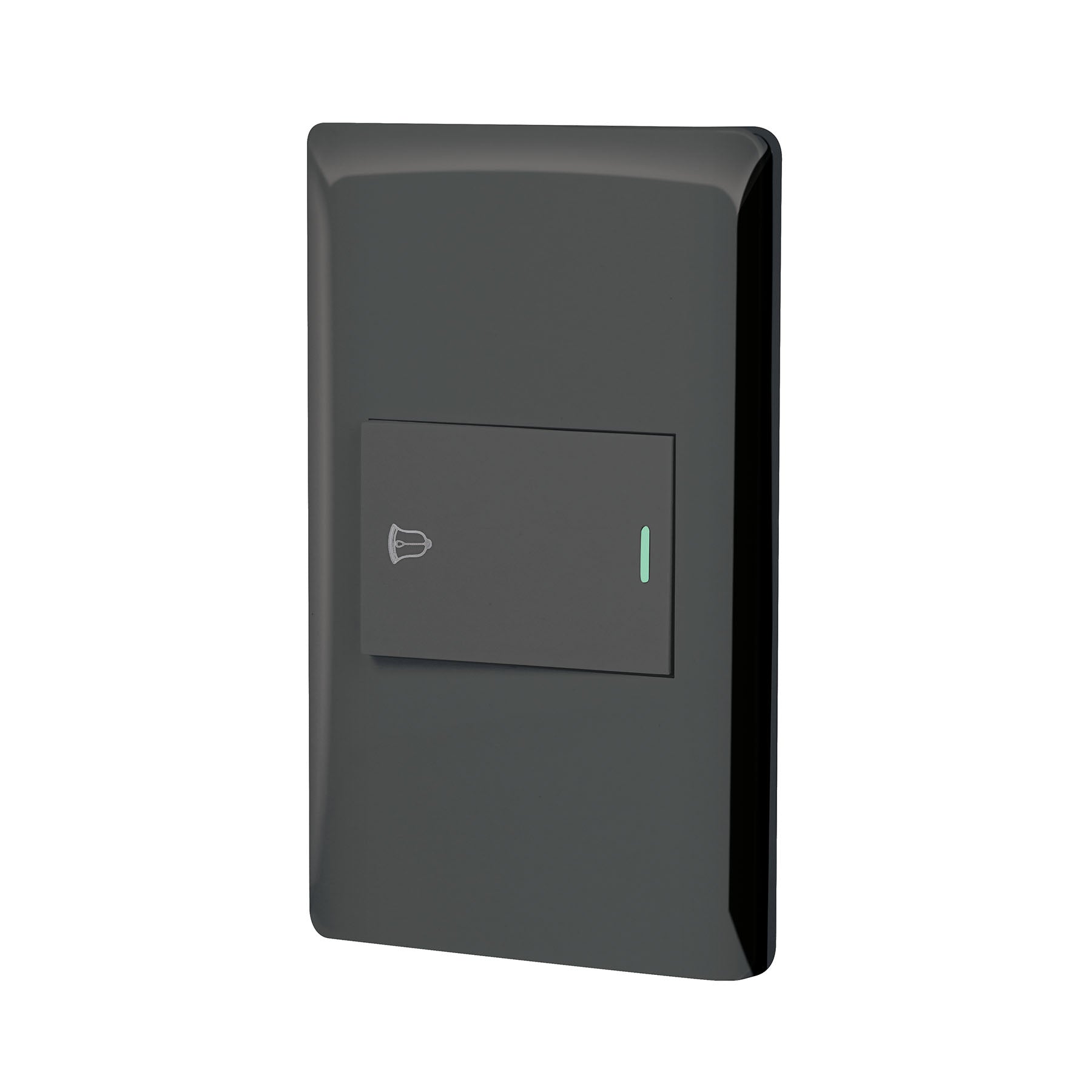 Placa armada negra 1 interruptor de timbre 1.5 mód, Lisboa | PA-TI-LN | 47896