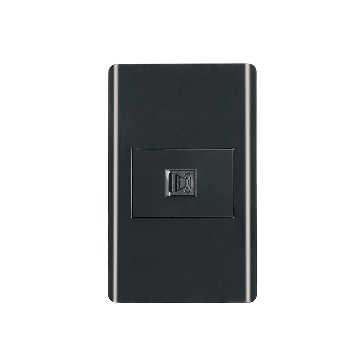 Placa armada negra 1 toma para teléfono 1.5 mód, Lisboa | PA-TE-LN | 47897