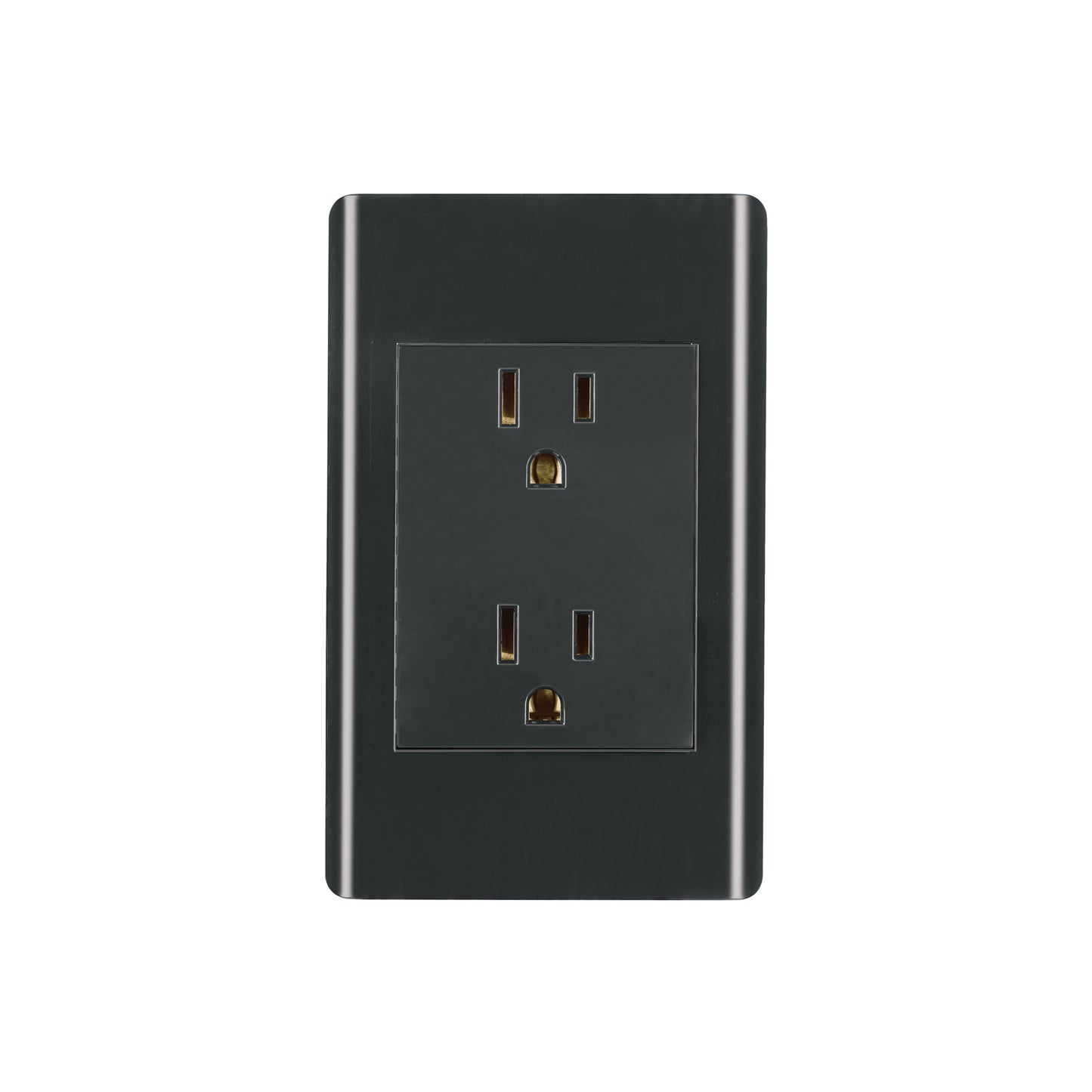 Placa armada negra contacto dúplex 3 módulos, Lisboa | CODO-LN | 47902