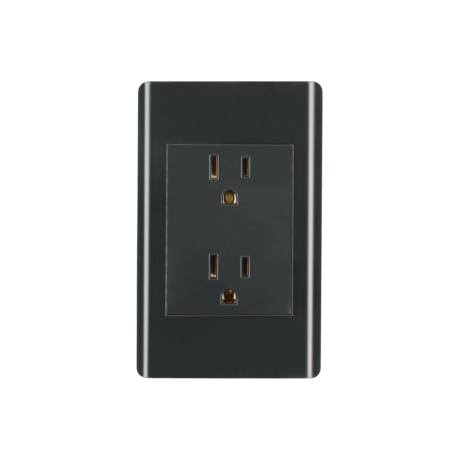 Placa armada negra contacto dúplex 3 módulos, Lisboa | CODO-LN | 47902