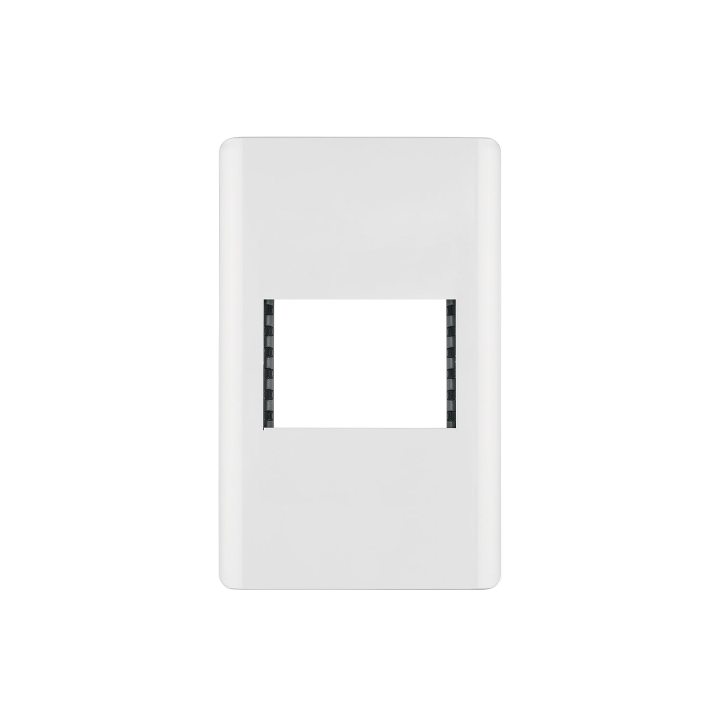 Placa blanca de 1 ventana 1.5 módulos, línea Lisboa, Volteck | PPSE15-LB | 47938