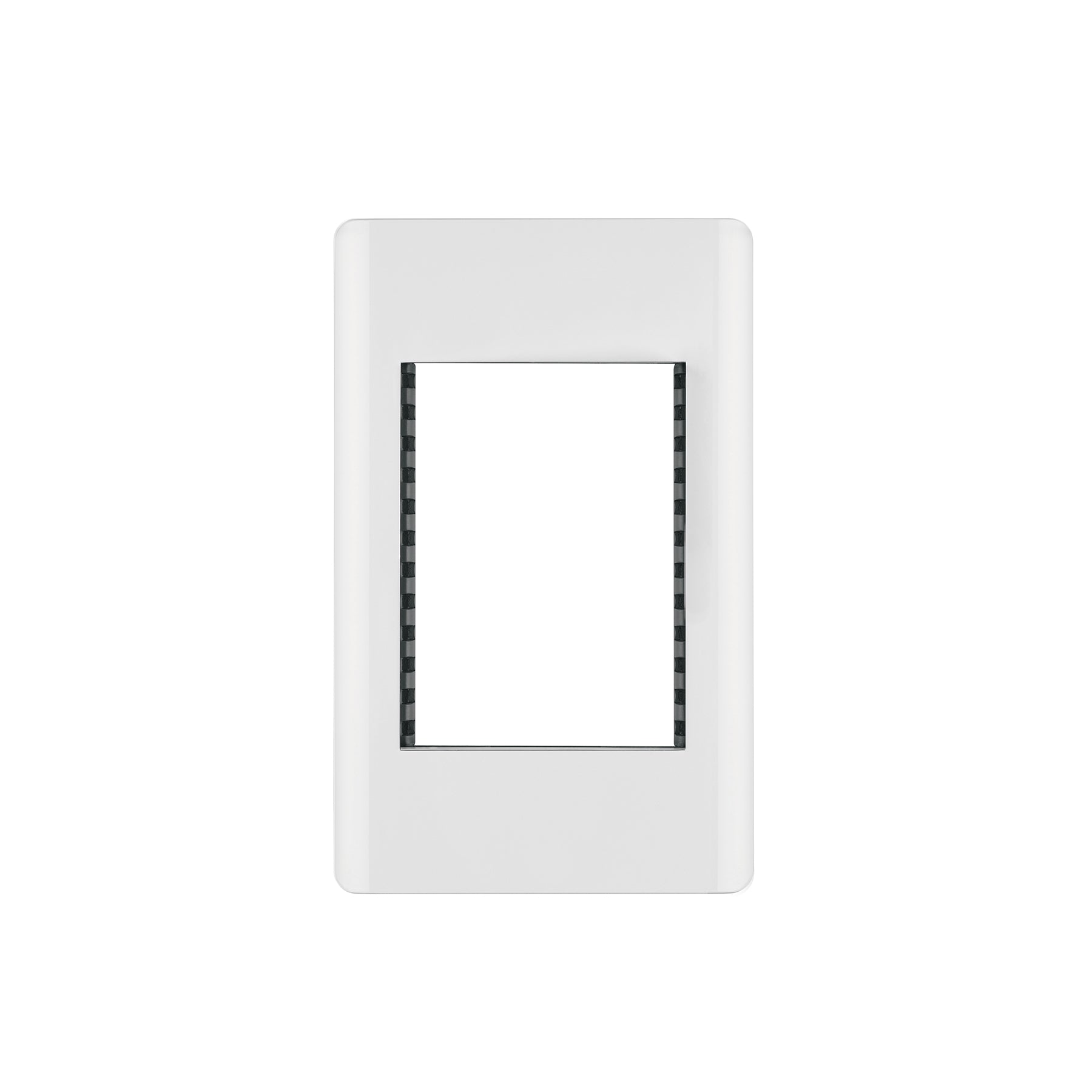 Placa blanca de 1 ventana 3 módulos, línea Lisboa, Volteck | PPTR-LB | 47939